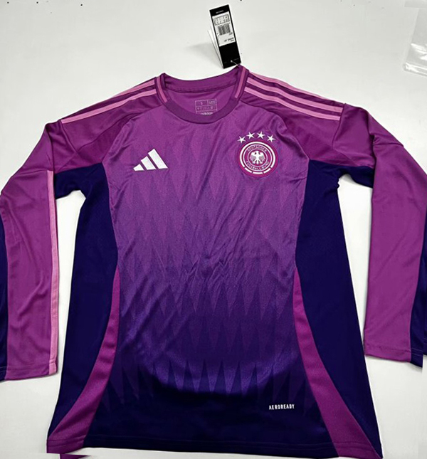 AAA Quality Germany 2024 Euro Away Pink/Purple Long Jersey